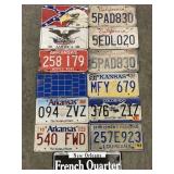 ASSORTED LICENSE PLATES INCLUDING EAGLE PLATES &