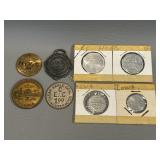 Vintage Ephemera Tokens, Fob, Medallions: CC