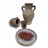 Home Decor Pottery Vases Plate & Cup