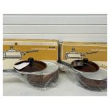 2 NOS Scandia West Bend Sauce Pans 2.5 Qt & 1.5