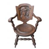 George Arndt Style Quarter Sawn Oak Rocking Chair
