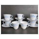 Spode Copeland Demitasse Cups & Saucers Blanche