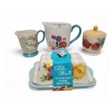Pioneer Woman Butter Dish Creamer Sugar Measuring