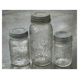3 Jumbo Elephant Peanut Butter Jars 3 Sizes : 1