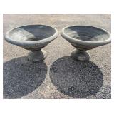 2 Clay Planters