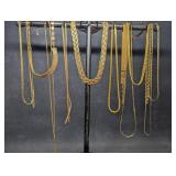 Vintage Costume Jewelry Gold Tone Necklaces