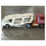Vintage Ertl Transtar Pressed Steel Car Carrier