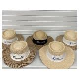 5 BMW CHAMPIONSHIP STRAW GOLF HATS