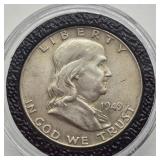 1949 FRANKLIN SILVER HALF DOLLAR