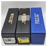 3- PCGS SLABBED COIN HOLDERS