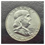 1952 FRANKLIN SILVER HALF DOLLAR