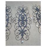 6 NOS Metal Wall Decor