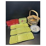 Vintage Set 12 Mini Trinket Serving Trays Metal +