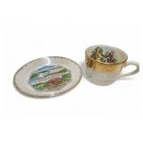 Arkansas Souvenir Tea Cup & Saucer Razorbacks