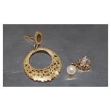 Scrap Gold14K Yellow Gold Earring & 10K Yellow