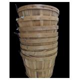 Lot of 8 Bushel Harvest Apple Baskets