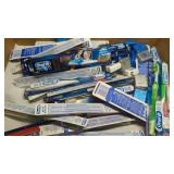 Flat of New Toothbrushes