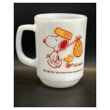 ï¿½65 Snoopy Come Home Mug Cup Anchor Hocking FIRE