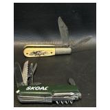 Barlow Scrimshaw Series Pocket Knife & Colonial