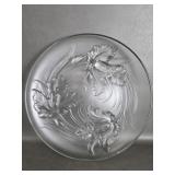 Antique Verlys French Frosted Art Glass Orchid