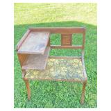 VINTAGE WOOD TELEPHONE BENCH PROJECT