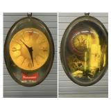 Vintage Budweiser Hanging Bubble Light Rotating