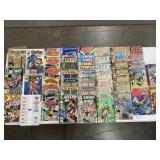 COMIC BOOKS OVER 40 SOME KEPT IN SLEEVES W/ PRICE