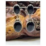 Vintage Roie Jaque Sterling Silver Clip Earrings