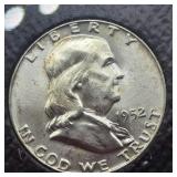 1952 FRANKLIN SILVER HALF DOLLAR