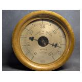 Antique American Bourdon Steam Gauge, American