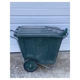 200 LBS. GARBAGE CAN ROLLING TRASH CAN THAT SAT A