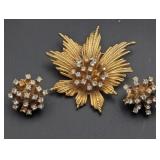 Vintage Hargo Creations HAR Brooch & Matching