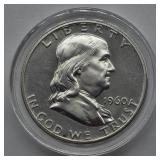 1960 FRANKLIN SILVER HALF DOLLAR