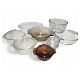 Vtg Glass Baking Dishes Pyrex Fire King Anchor