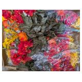 18Pc Lot Faux Flowers, Artificial Rose Hydrangea