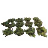 13 Christmas Wreaths, Some Pinecones Have Damage,