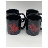 SET OF 4 MARLBORO WESTERN COFFEE CUPS
