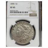 1890 Morgan Silver Dollar NGC XF 45