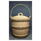 Vintage McCoy Ceramic Cookie Jar Wooden Ice