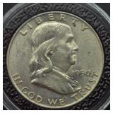 1950 D FRANKLIN SILVER HALF DOLLAR