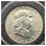 1948 D FRANKLIN SILVER HALF DOLLAR