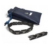Mens Tungsten Carbide Bracelet Adjustable Length