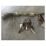 Navajo Hawk Pipe & Native American Dance Stick