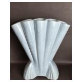 Vtg McCoy ? Art Deco Style Fan Gladiola Vase