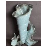Hull Pottery Ebb Tide Shell And Angel Fish Vase