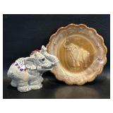 1980 & 84 GOP Elephant Reagan Political PLate -