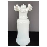 Antique Opalescent Ruffled Edge Vase