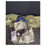 MILITARY MEDICAL WOUND KIT & PARACHUTE HAMMOCK W/