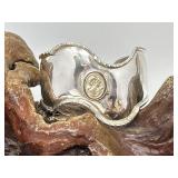 Sterling Silver Cuff Bracelet w/ Profile Bust