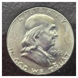 1963 FRANKLIN SILVER HALF DOLLAR
